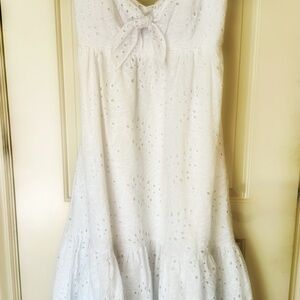 Lilly Pulitzer White Eyelet Midi Dress